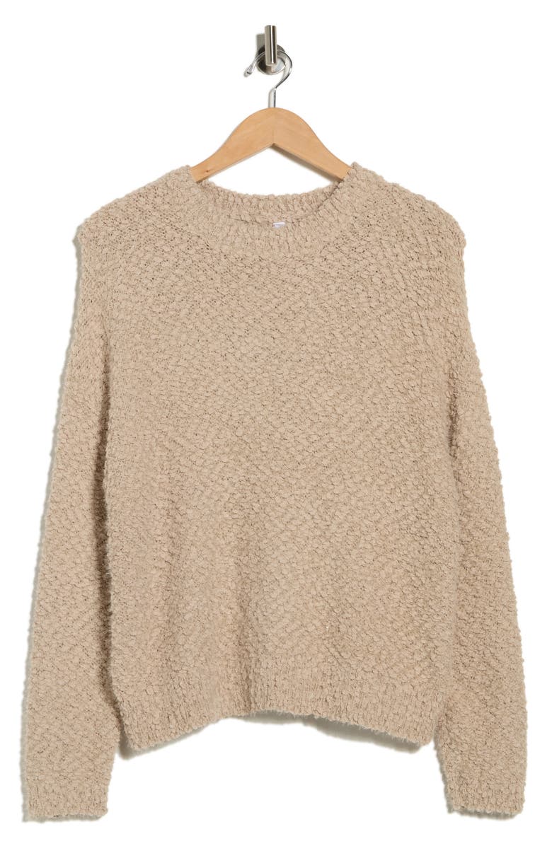 WISHLIST Bouclé Knit Sequin Pullover Sweater, Main, color, Taupe