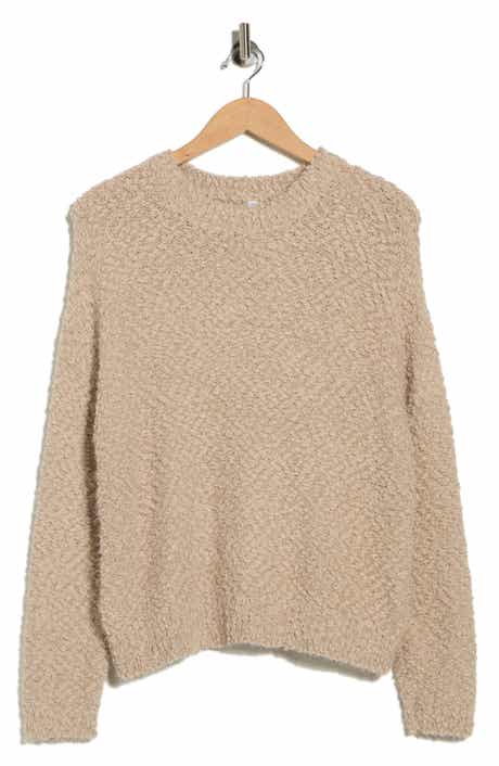 WISHLIST Bouclé Knit Sequin Pullover Sweater