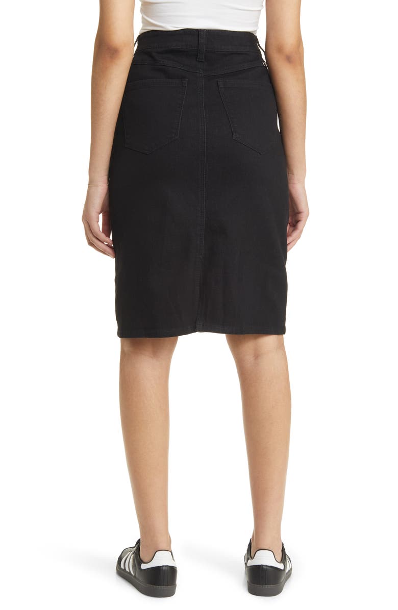 1822 Denim Slit Back Denim Skirt, Alternate, color, 