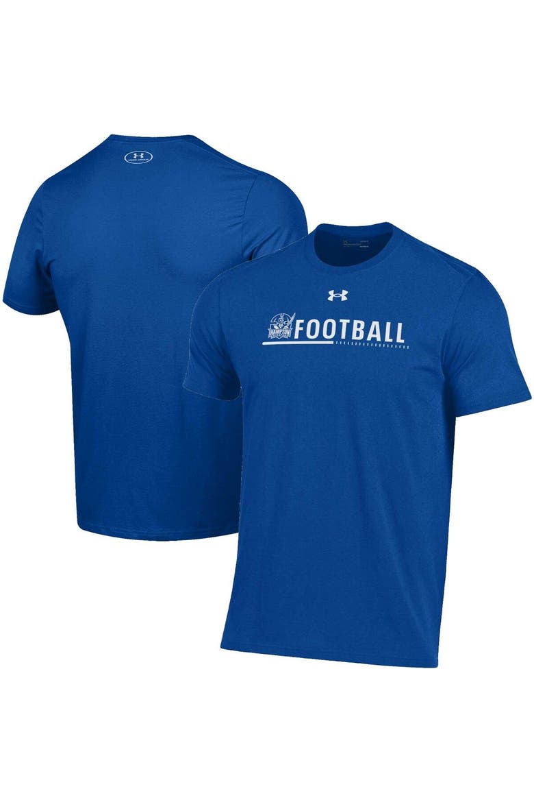 Men's Under Armour Royal Hampton Pirates 2022 Sideline Football Performance Cotton T-Shirt, Main, color, Royal