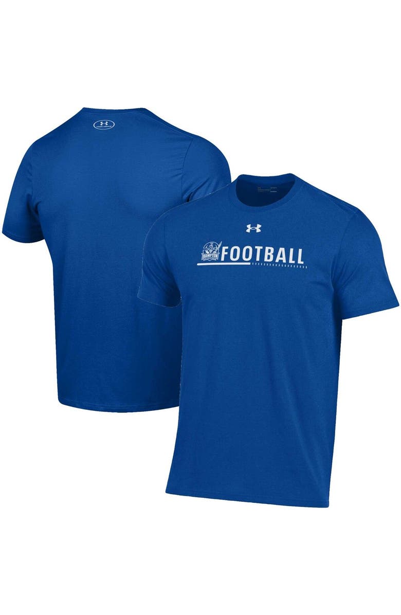 Under Armour Men's Under Armour Royal Hampton Pirates 2022 Sideline Football Performance Cotton T-Shirt, Main, color, 