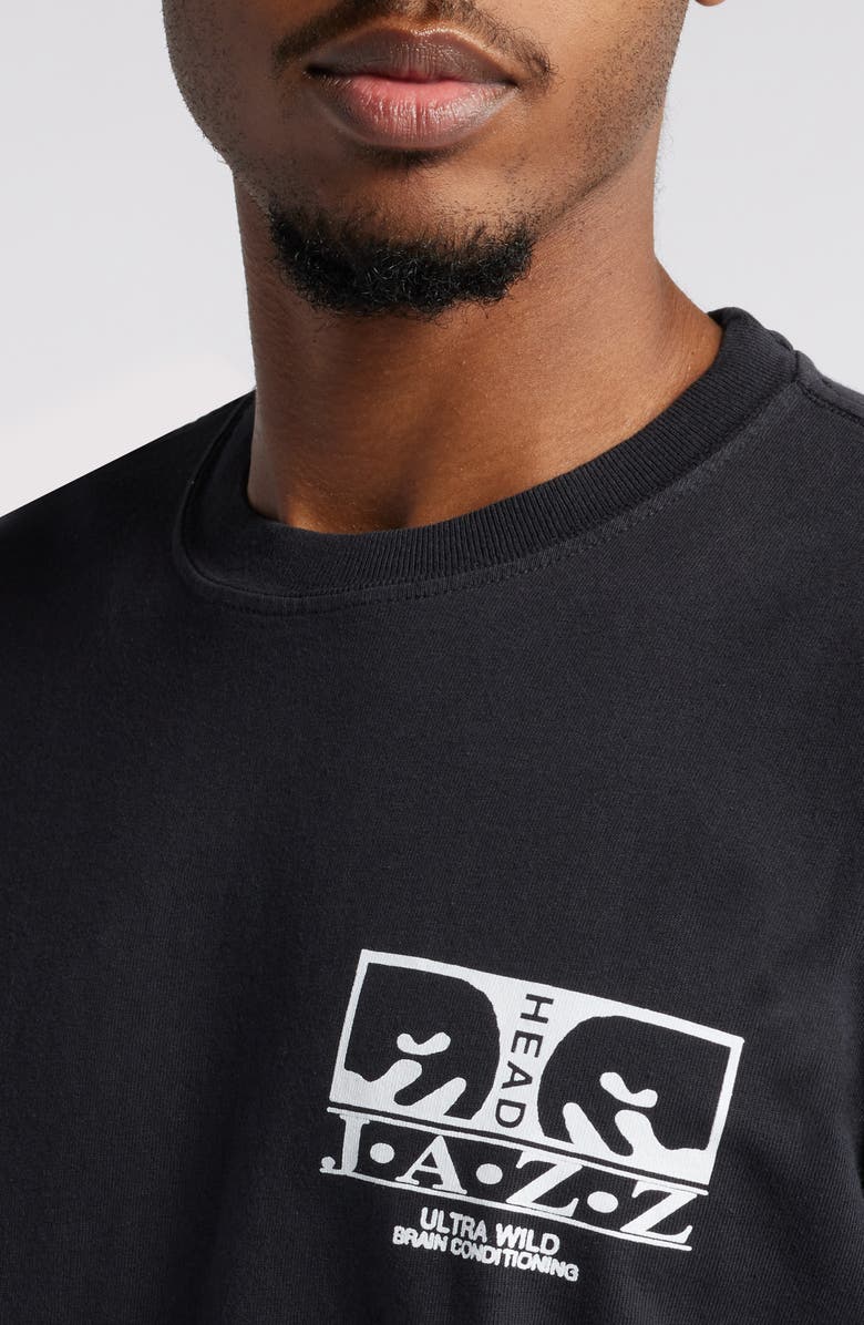 Obey Jazz Head Cotton Graphic T-Shirt, Alternate, color, 
