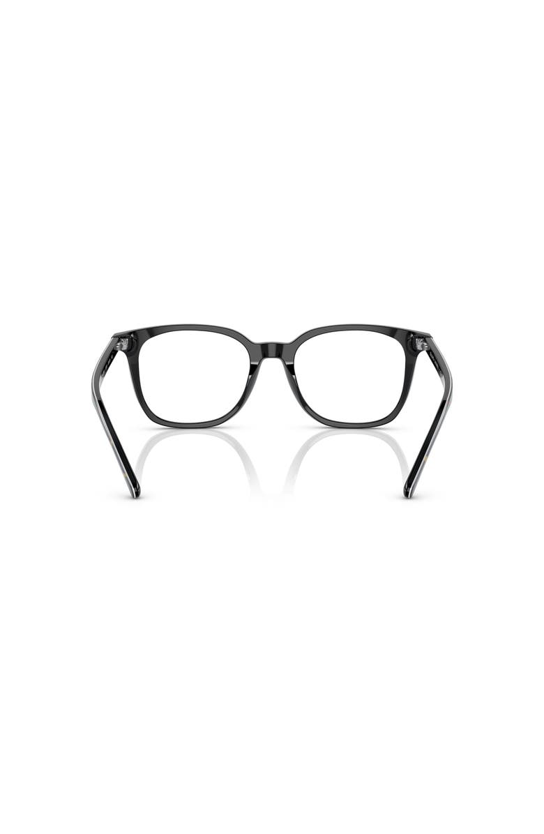 Polo Ralph Lauren 53mm Rectangle optical glasses, Alternate, color, Black
