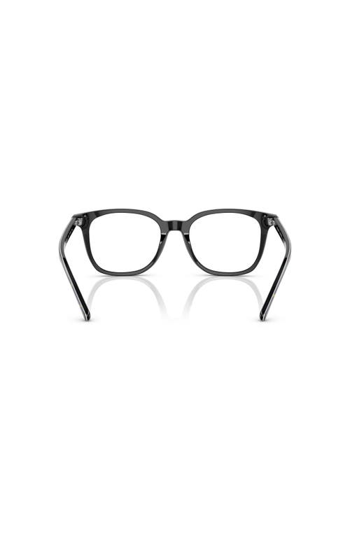 Polo Ralph Lauren 53mm Rectangle Optical Glasses In Black
