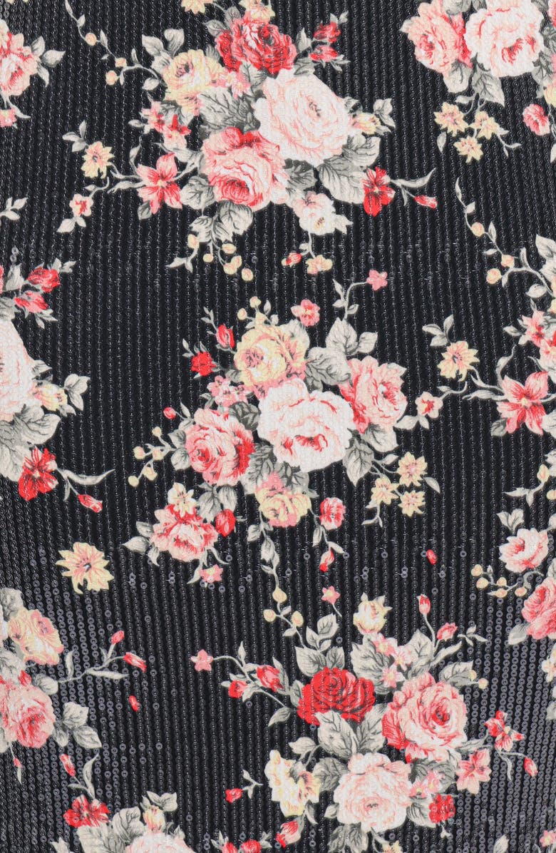 Petal & Pup Everlee Floral Sequin Maxi Dress, Alternate, color, Floral Sequin