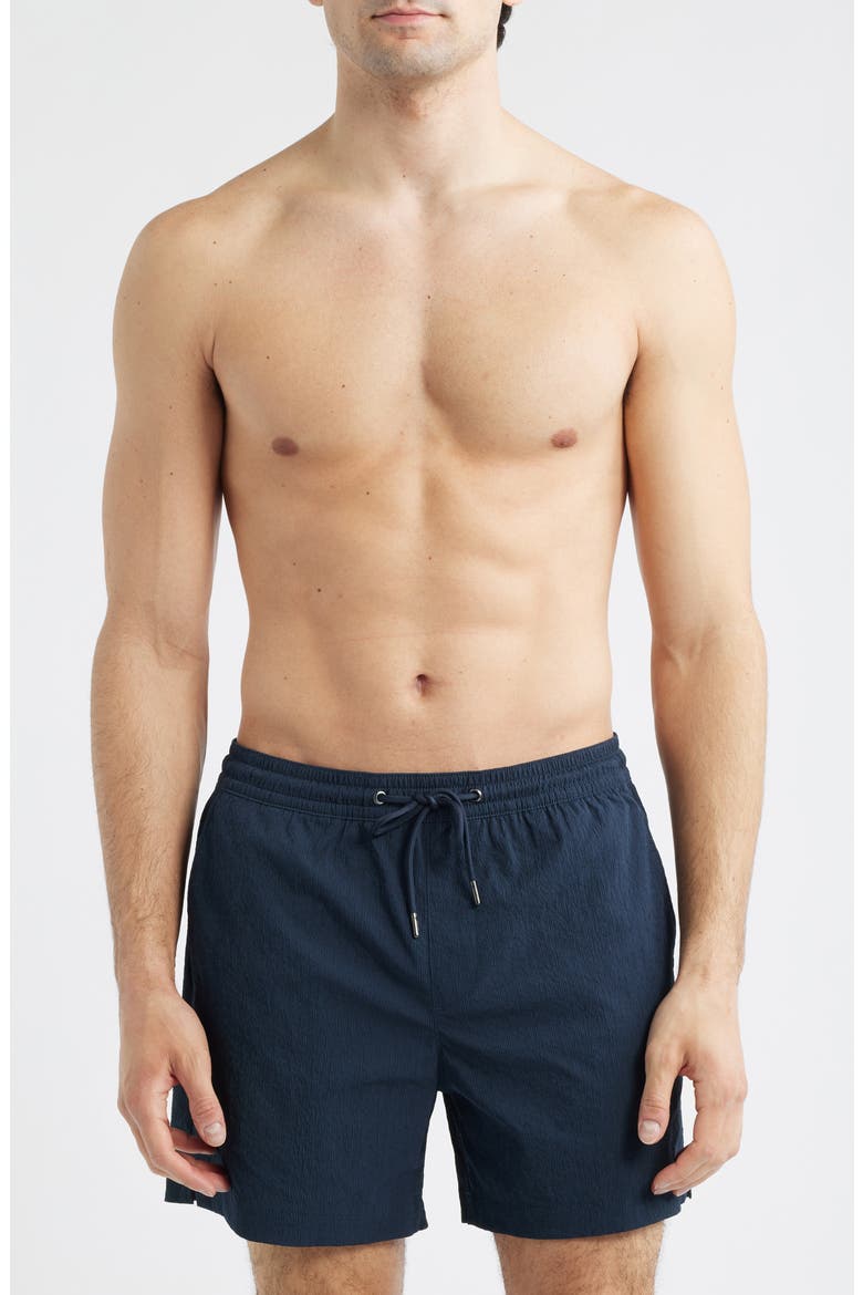 5-Inch Volley Swim Shorts, Main, color, NAVY ECLIPSE