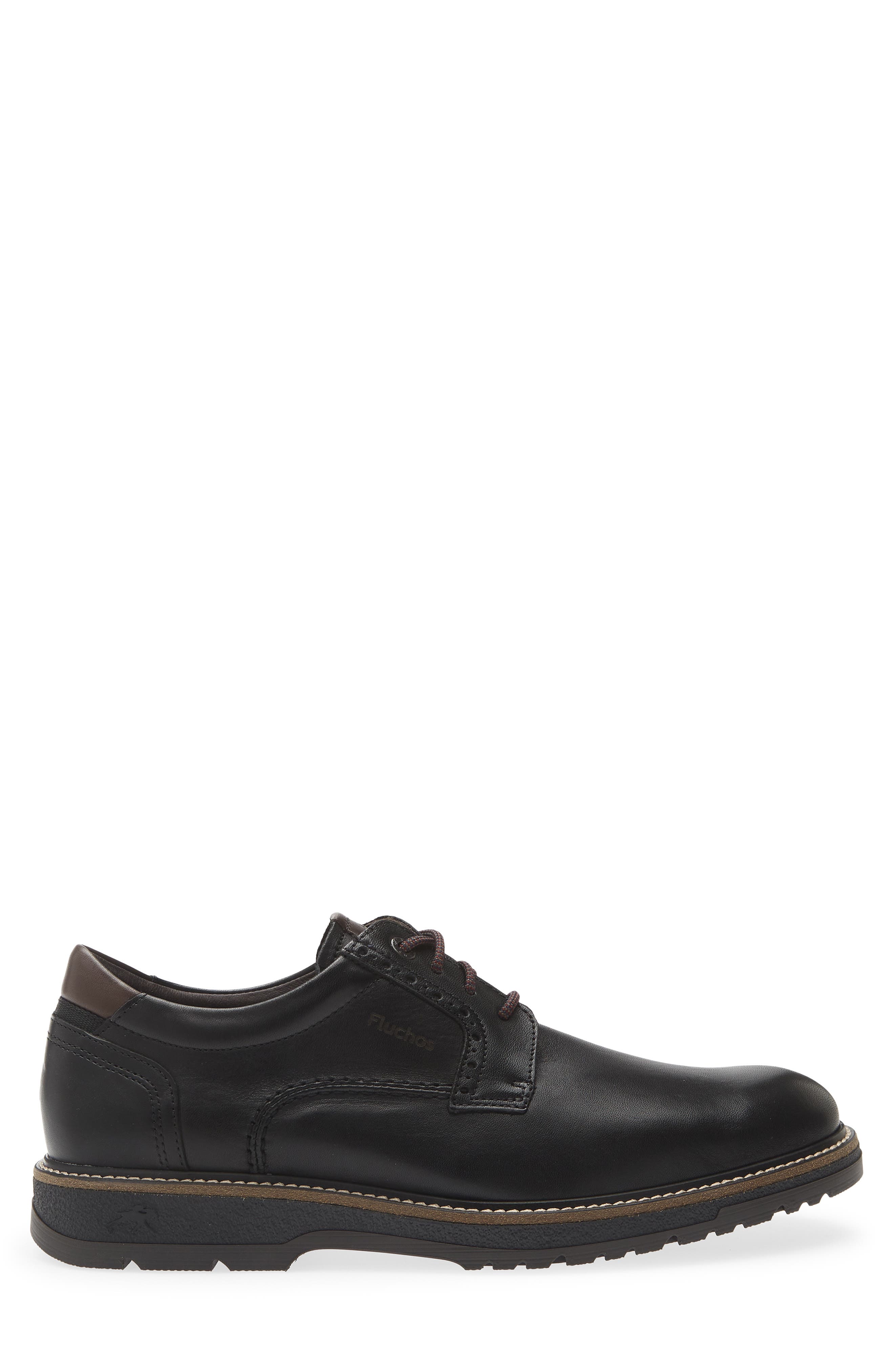 Buggy Lace-Up Oxford, Alternate, color, BLACK