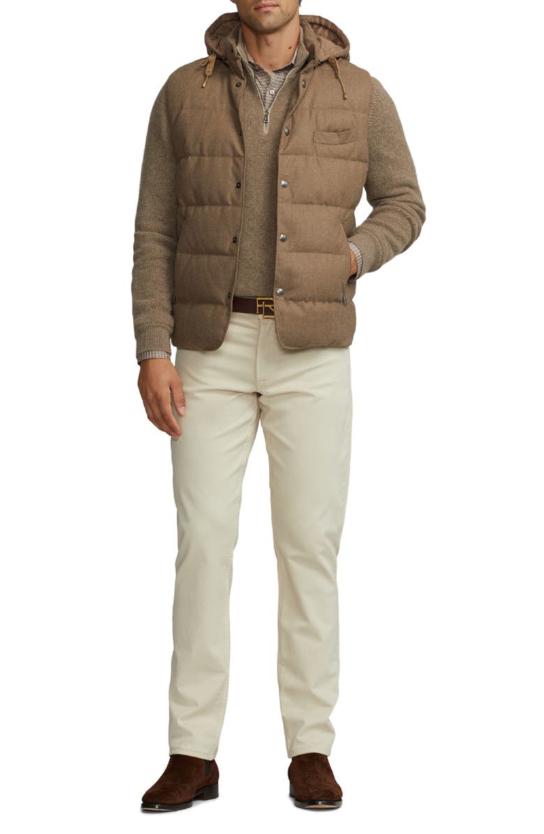 Ralph Lauren Purple Label Joel Wool 750 Fill Power Down Vest with Removable Hood, Alternate, color,