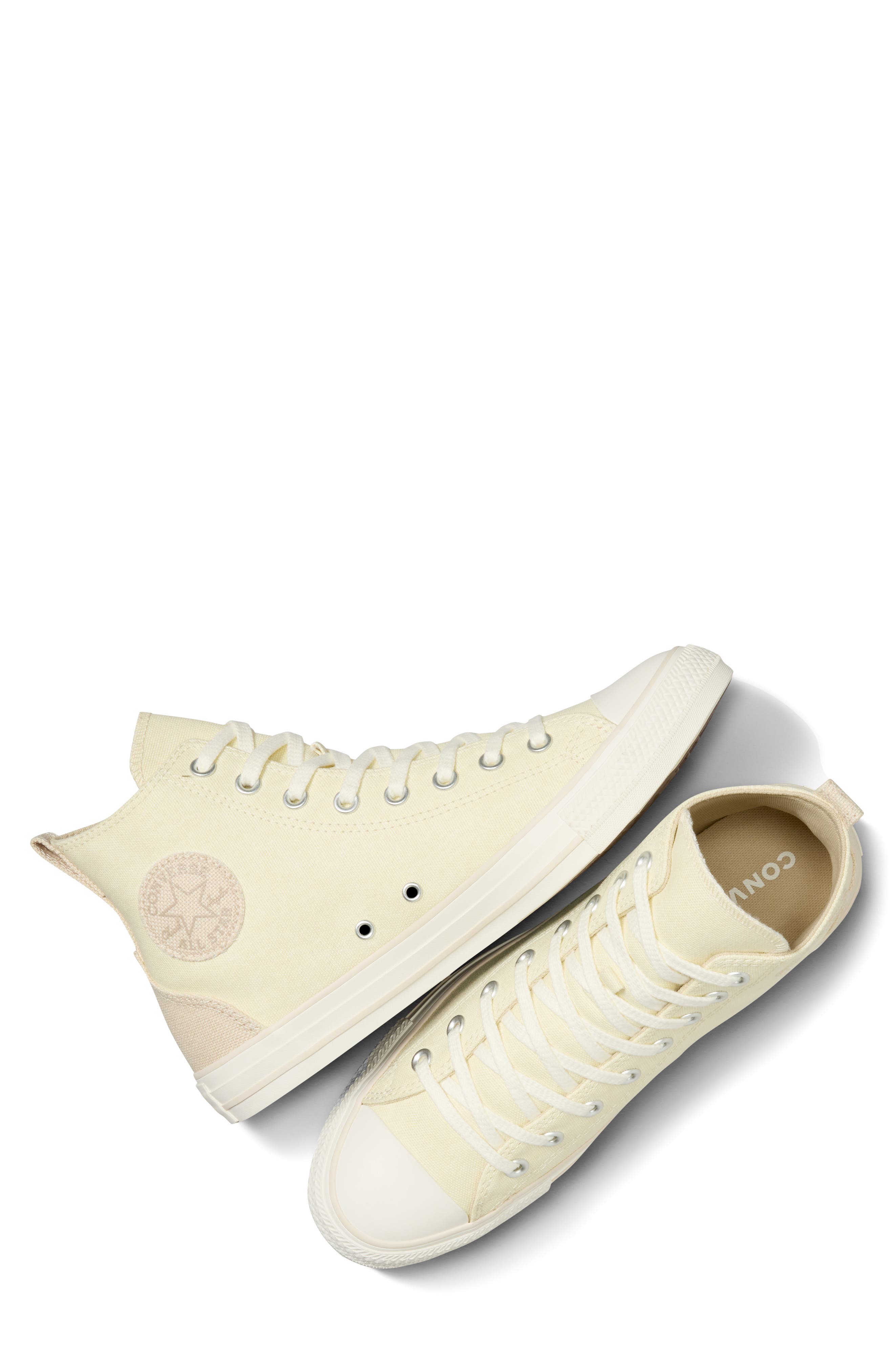 Converse Chuck Taylor All Star High Top Sneaker, Alternate, color, Egret/ Nutty Granola/ Egret
