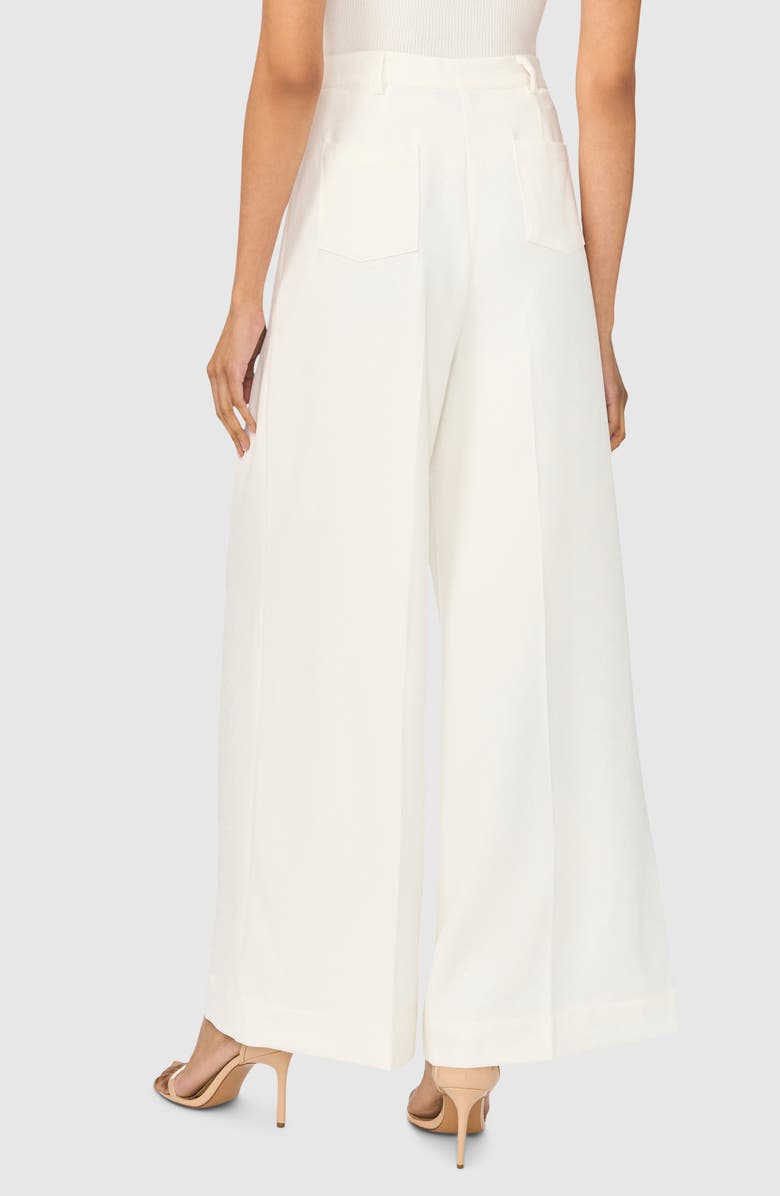 Ted Baker Wide Leg Suit Pants, Alternate, color, Egret