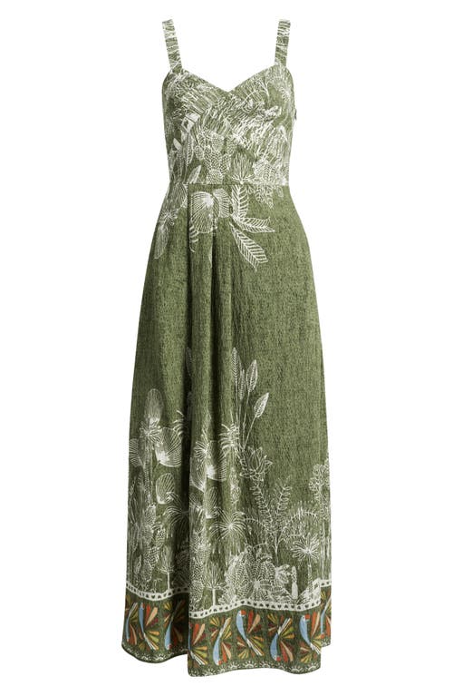 CIEBON CIEBON ALAYNA MIXED PRINT MAXI DRESS