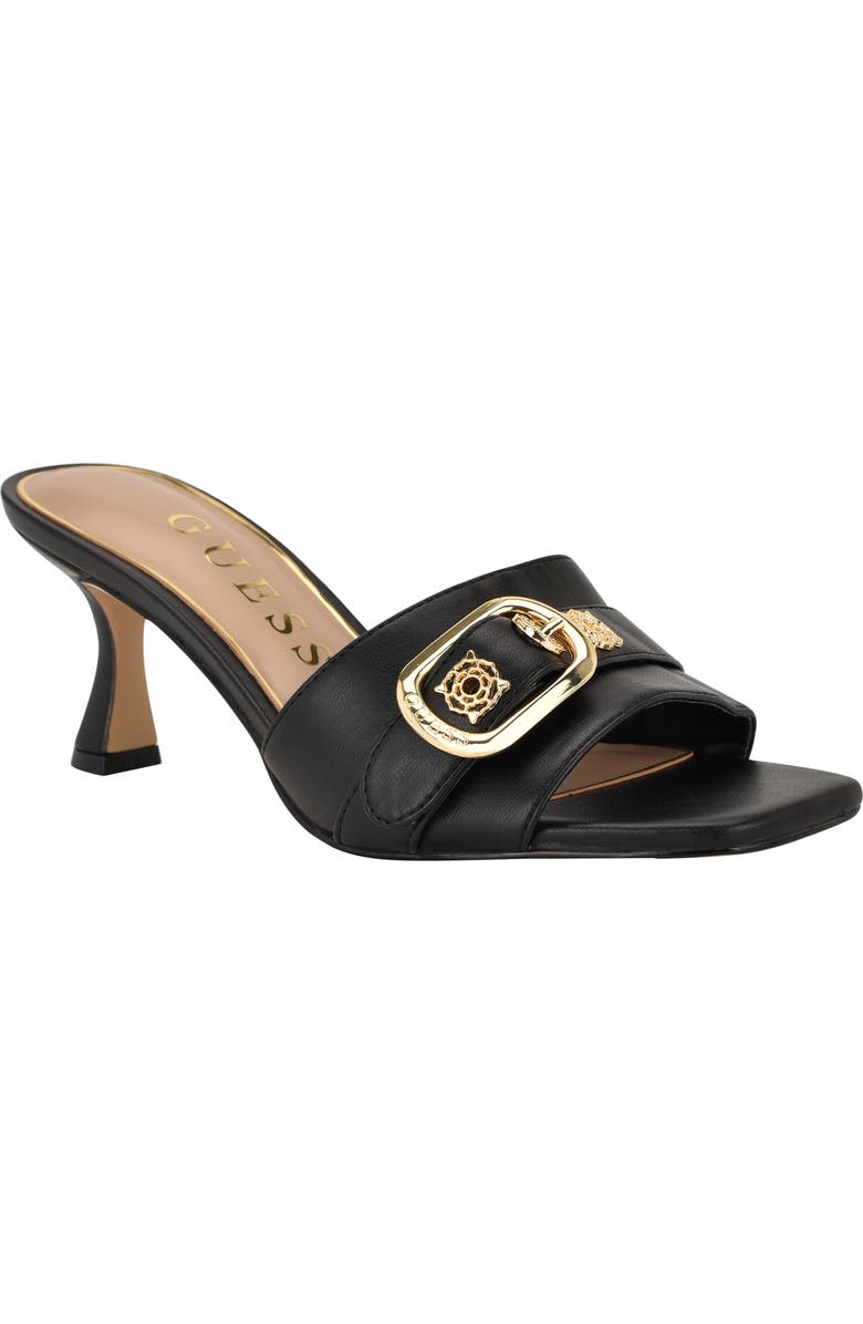 GUESS Dittara Slide Sandal, Main, color, Black