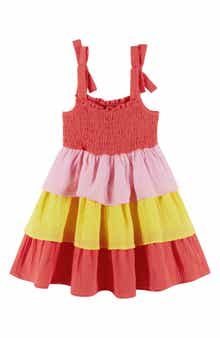 Andy & Evan Tiered Cotton Dress