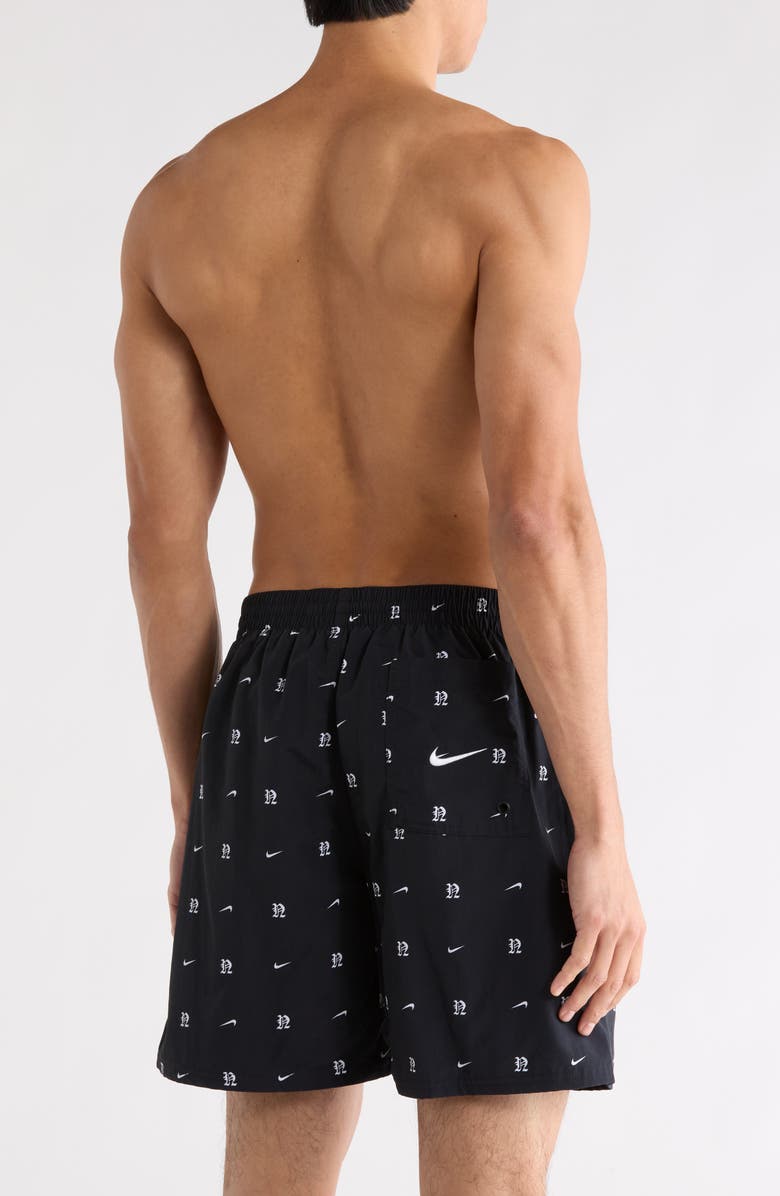 Nike 7-Inch Volley Swim Trunks, Alternate, color, Black