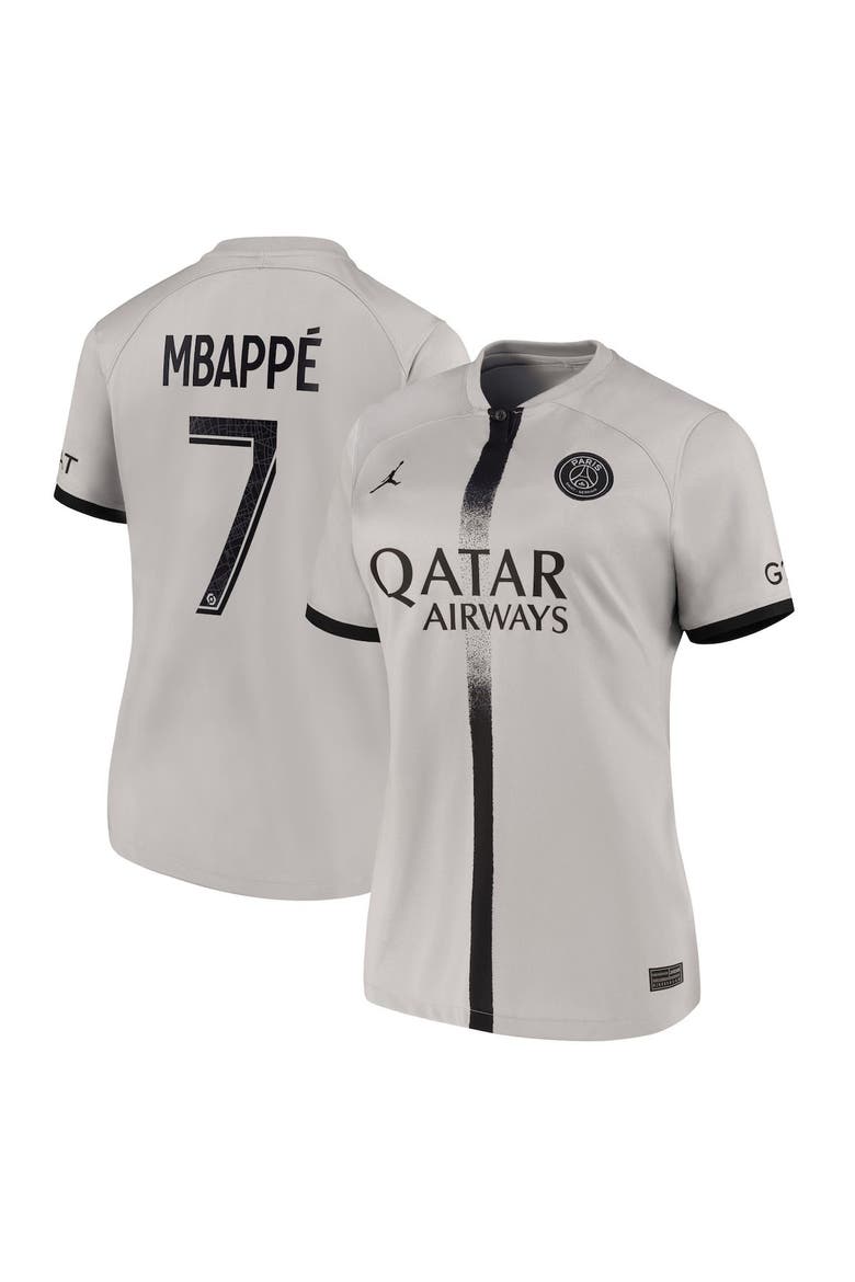 Women's Nike Kylian Mbappé Black Paris Saint-Germain 2022/23 Away Breathe Stadium Replica Player Jersey, Main, color, Black