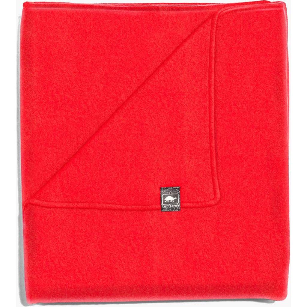 Turtle Fur Fleece Baby Security Blanket In Red