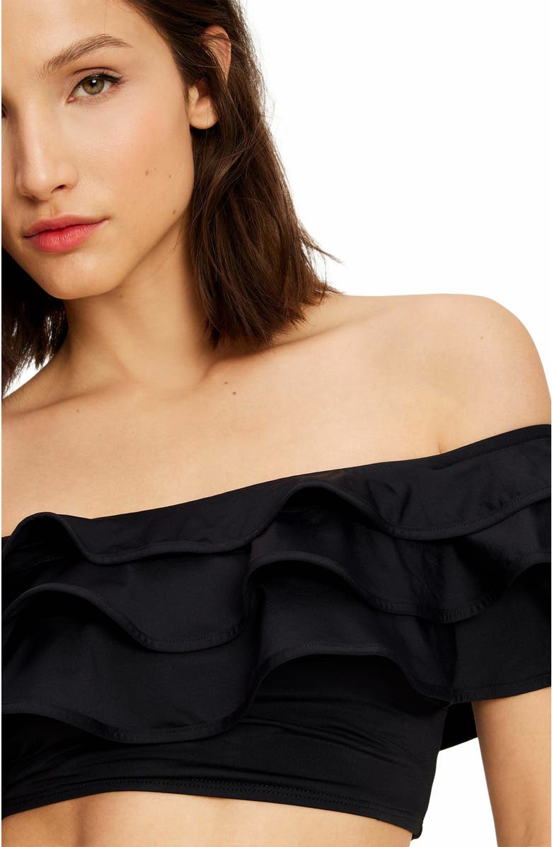 Kate Spade New York Ruffle Bikini Top, Alternate, color, 