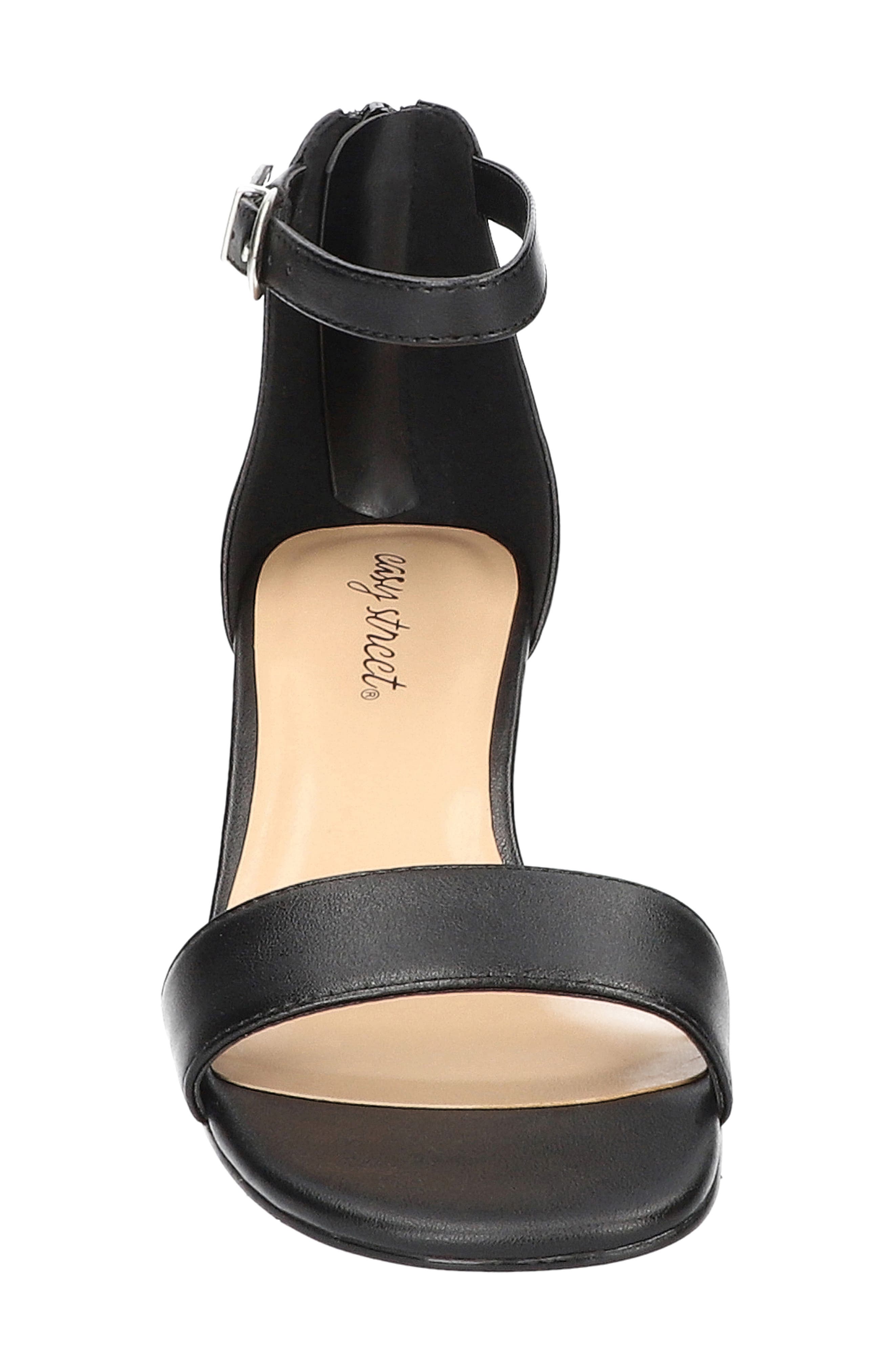 EASY STREET Shalee Ankle Strap Sandal, Alternate, color, Black