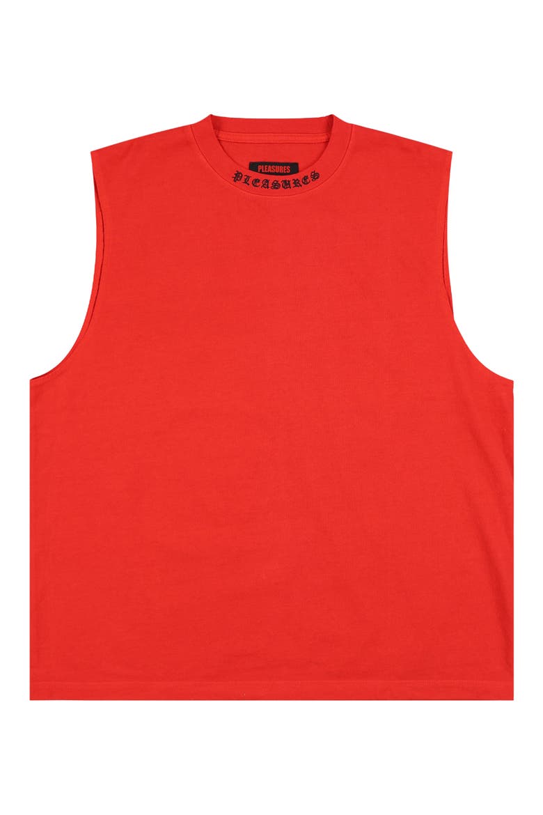Sorrow Cotton Muscle T-Shirt, Main, color, TOMATO