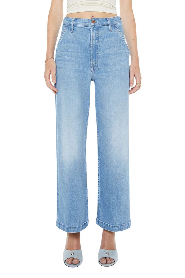 The Stud Finder High Waist Ankle Relaxed Straight Leg Carpenter Jeans, Main, color, SATISFY YOUR CRAVINGS