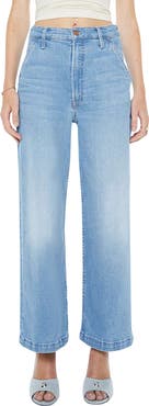 MOTHER The Stud Finder High Waist Ankle Relaxed Straight Leg Carpenter Jeans