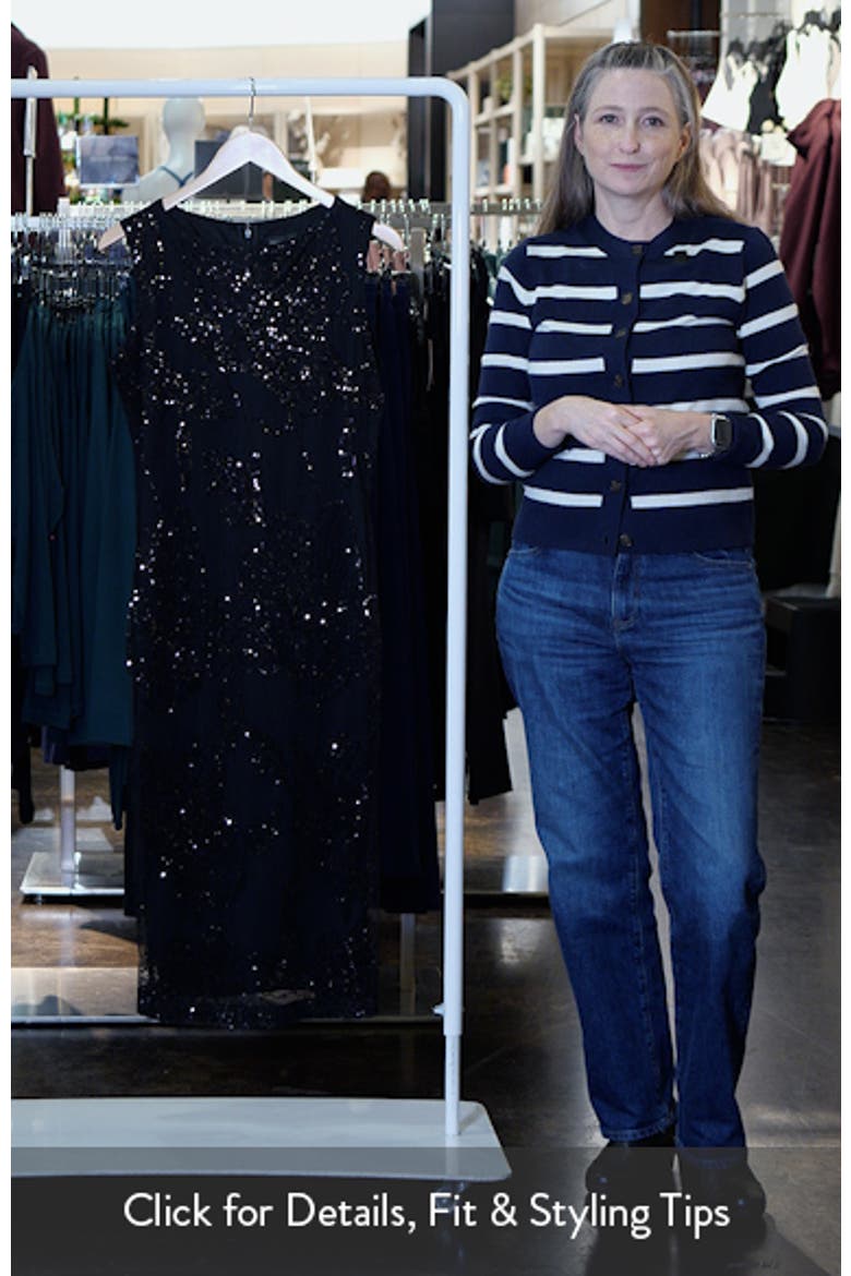 Sequin Mesh Midi Dress video