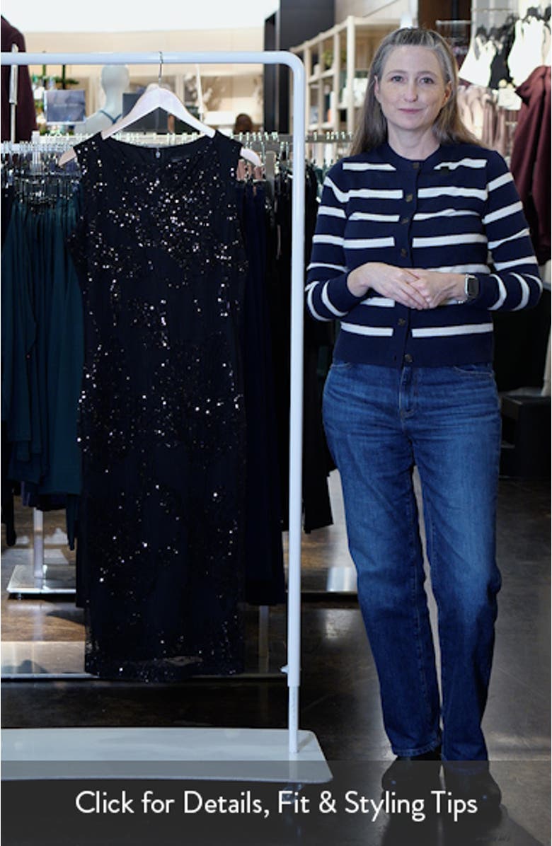 Sequin Mesh Midi Dress, sales video thumbnail