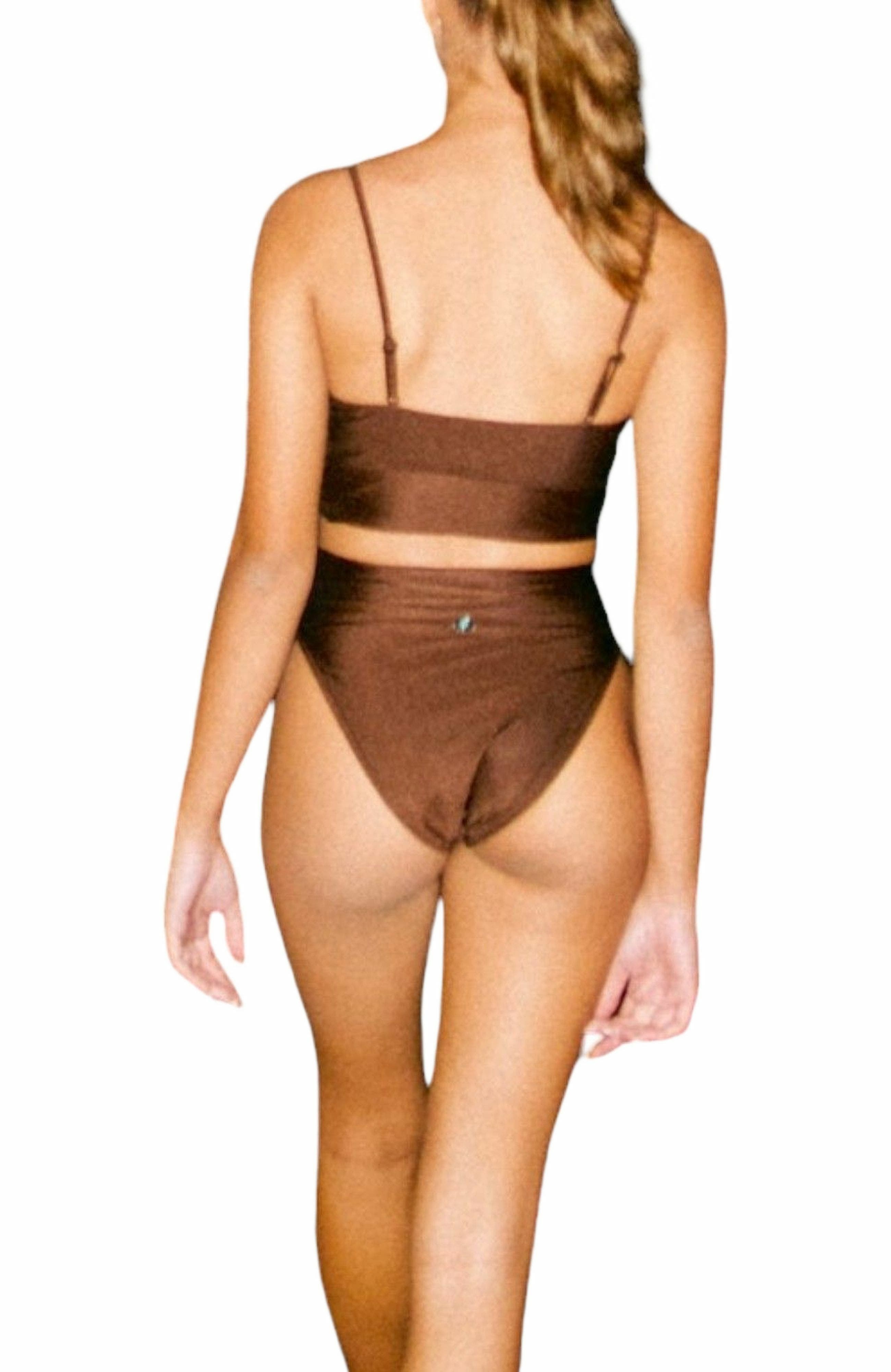 Biliblond Bikini Bottom Yumi  in Dark Brown 