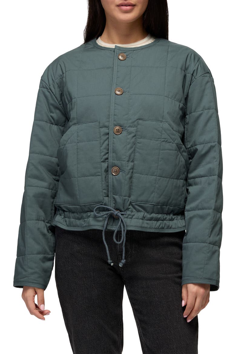 Starcliff Quilted Organic Cotton Jacket, Main, color, GREY BLUE