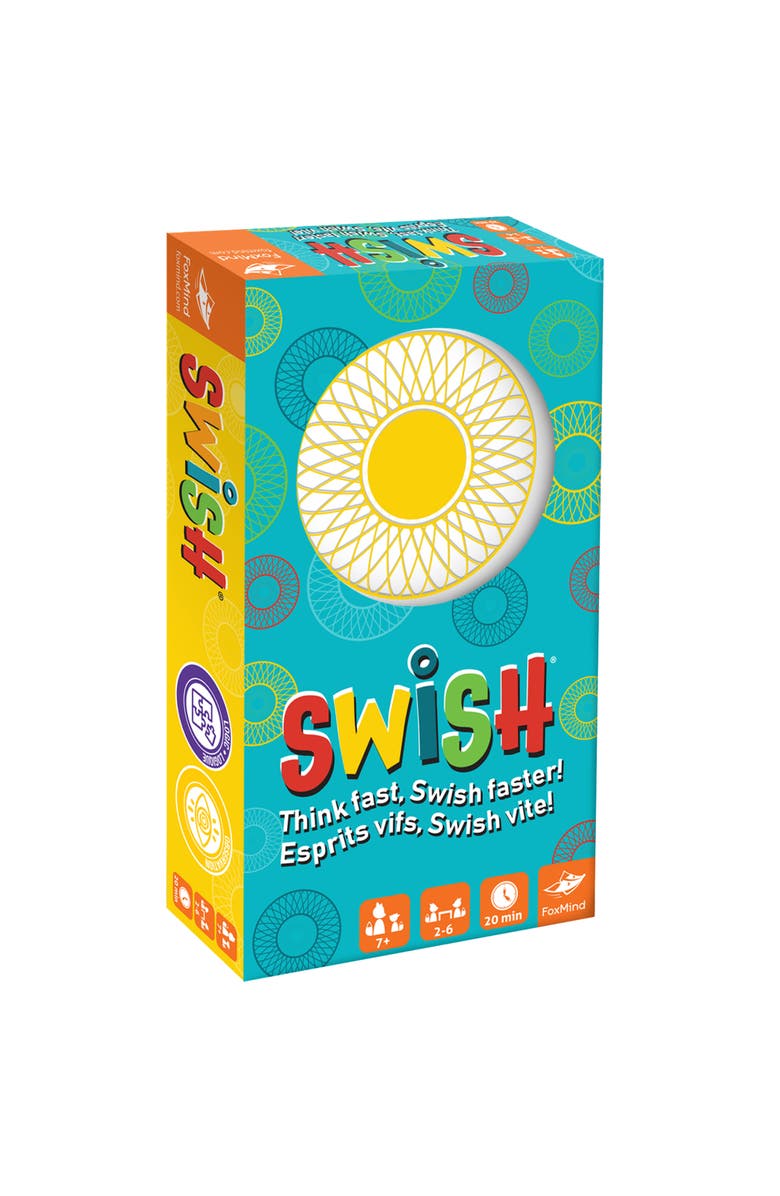 FoxMind Games Foxmind Swish Logic Puzzle Game Match Hoops & Balls, 26 Players, Ages 7+, Main, color, Multicolored