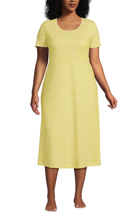 Cotton Short Sleeve Midcalf Nightgown