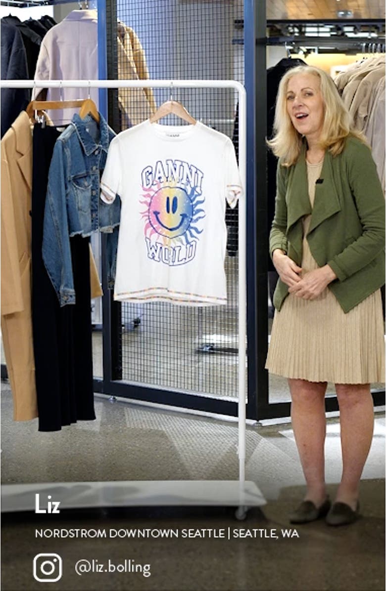 Smiley Organic Cotton Graphic Tee, sales video thumbnail