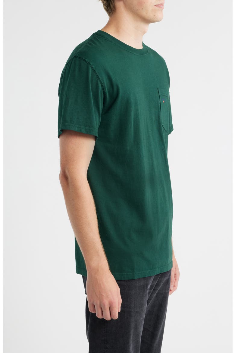 Core Logo Pocket T-Shirt, Alternate, color, DARK GREEN