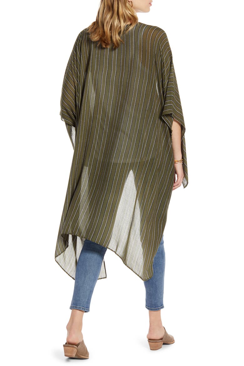 Kite Sleeve Wrap, Alternate, color, OLIVE BURNT PIN STRIPE