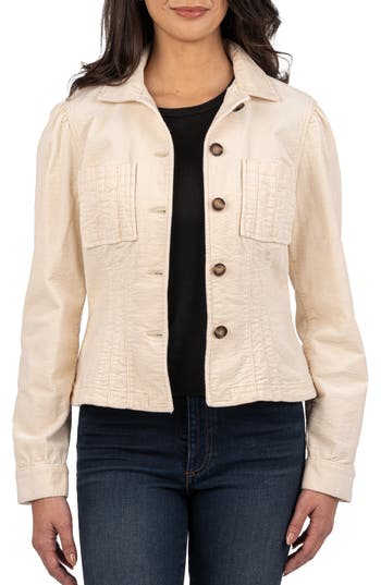 KUT FROM THE KLOTH KUT FROM THE KLOTH KYRA STRETCH COTTON CORDUROY JACKET