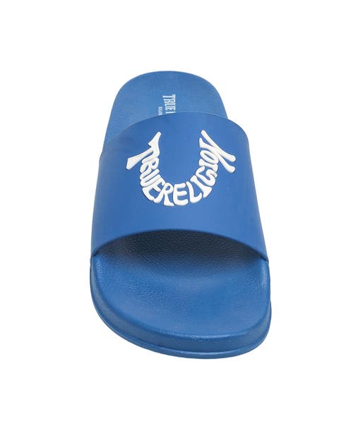 True Religion Ti Logo Slide In Blue