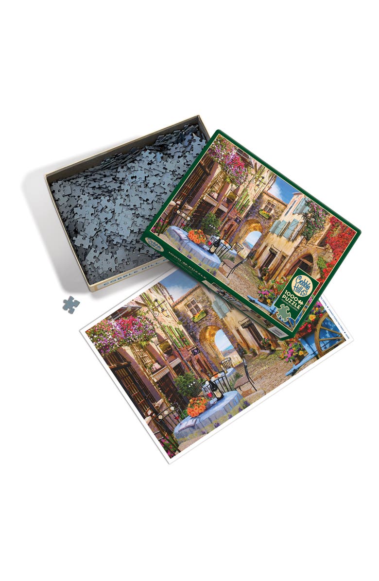 Cobble Hill French Village1000 Piece Puzzle, Alternate, color, Multicolored