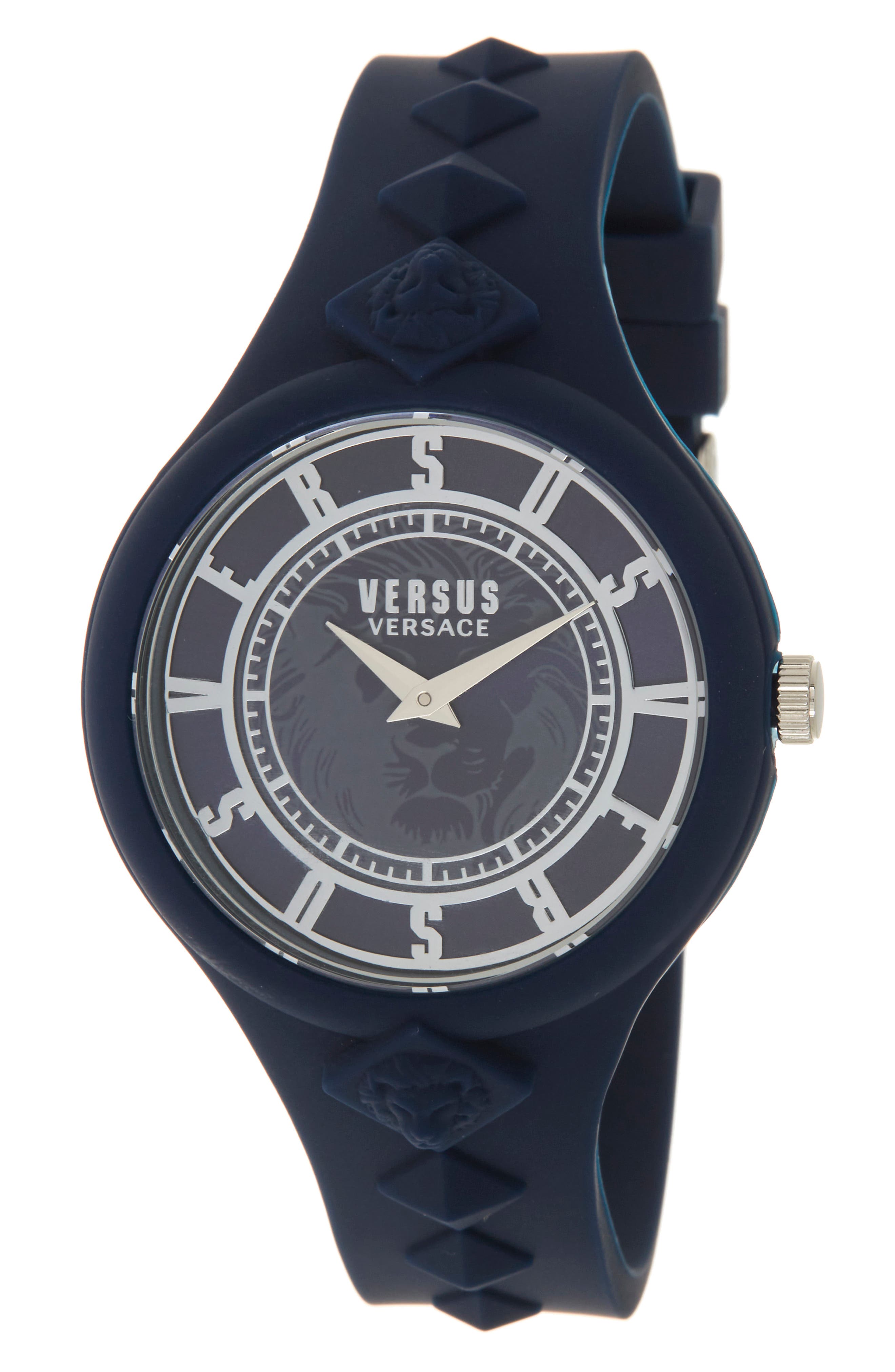 VERSUS Versace Women's Versus Fire Island Silicone Strap Watch, 39mm