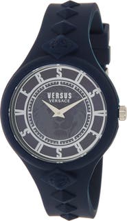 VERSUS Versace Women's Versus Fire Island Silicone Strap Watch, 39mm
