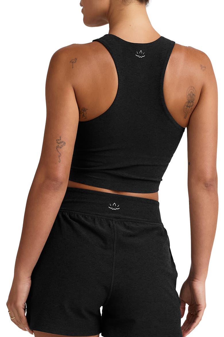 Space Dye Move Up Half Zip Tank, Alternate, color, DARKEST NIGHT