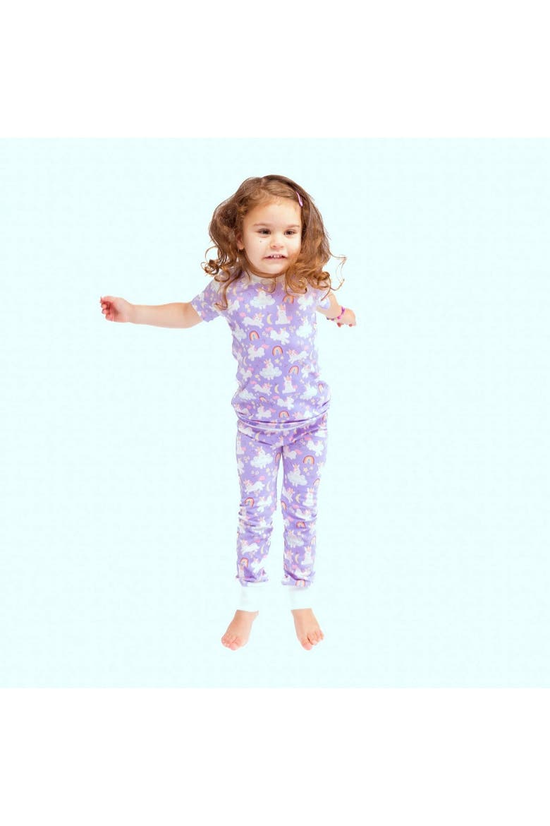 Kids Organic Two-Piece Pajama Set, Alternate, color, Unicorns
