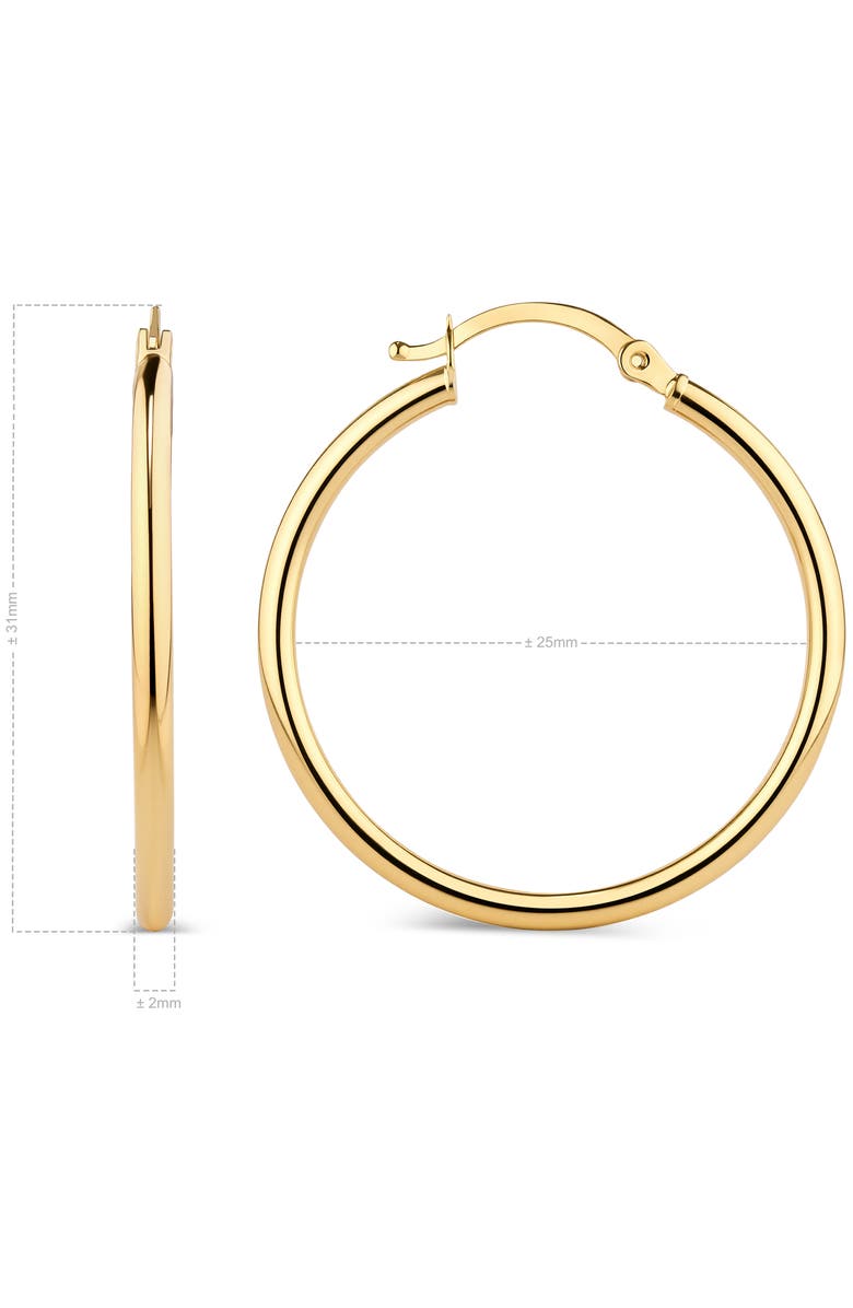 DEVATA 25mm Hoop Earrings in 14K Gold, Alternate, color, Yellow Gold
