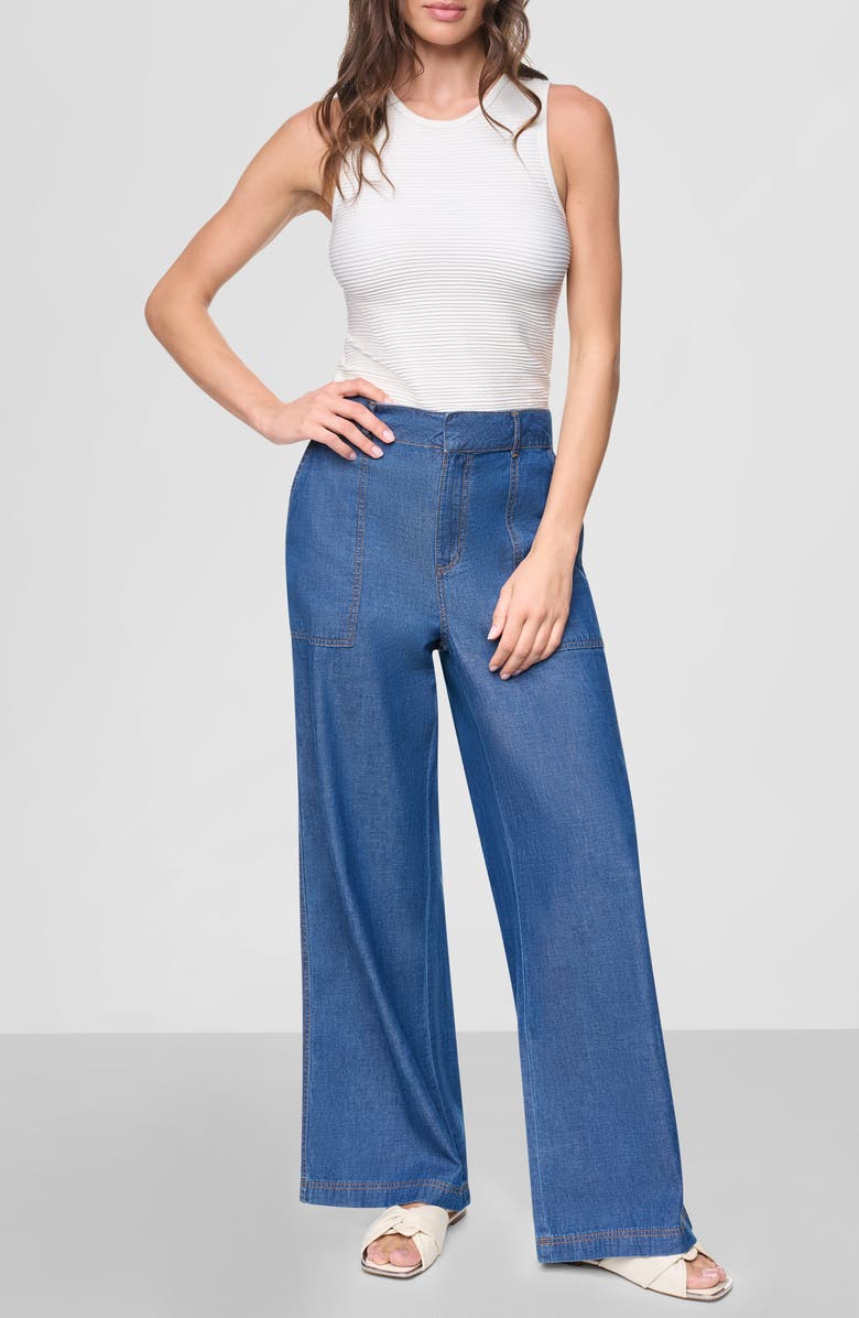 DKNY Crosby Straight Leg Jeans, Alternate, color, Crosby Wash