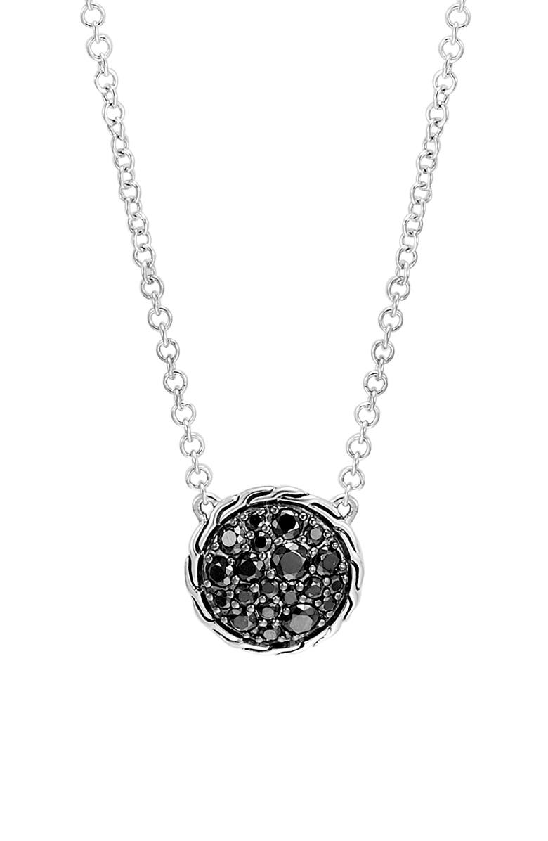 John Hardy Chain Classic Pavé Pendant Necklace, Alternate, color, 