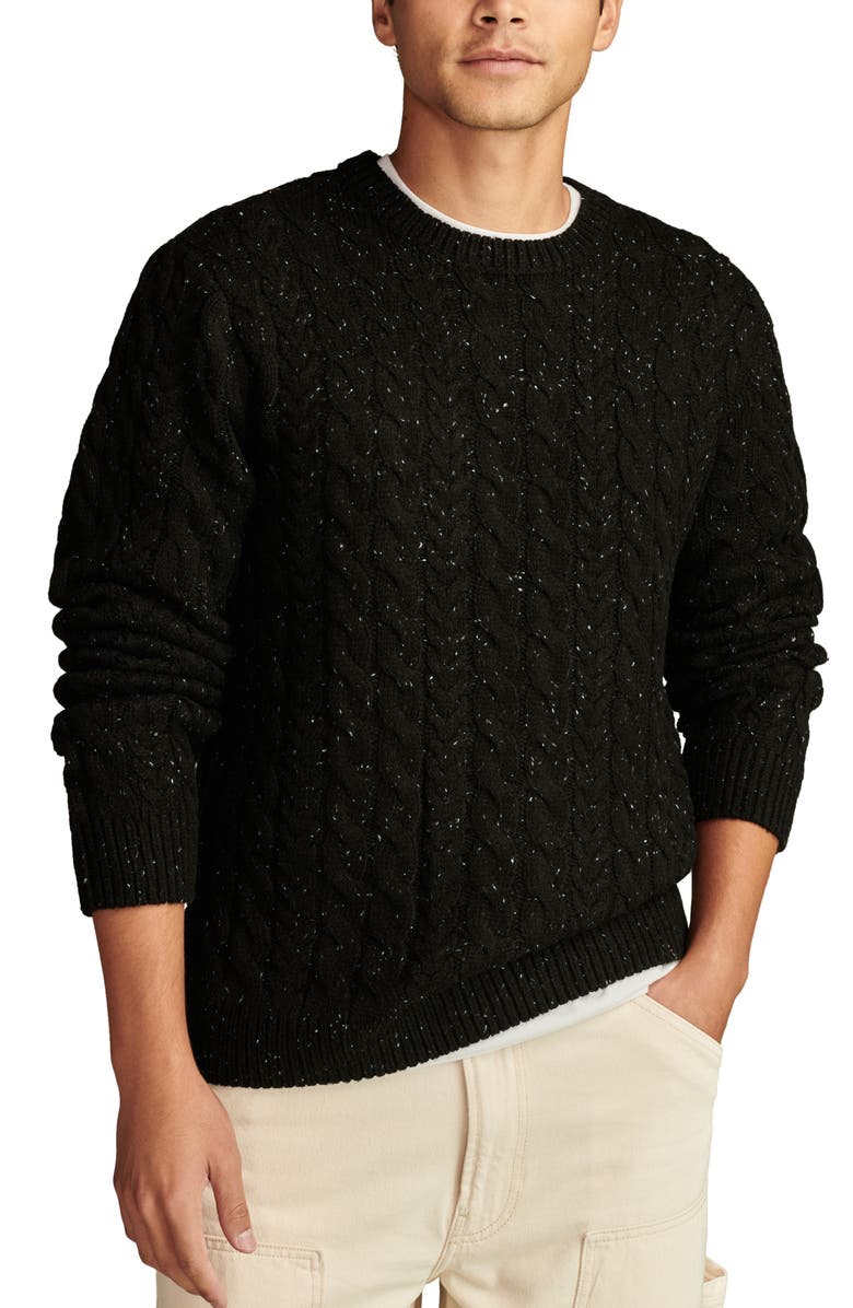 Lucky Brand Cable Crewneck Sweater, Main, color,