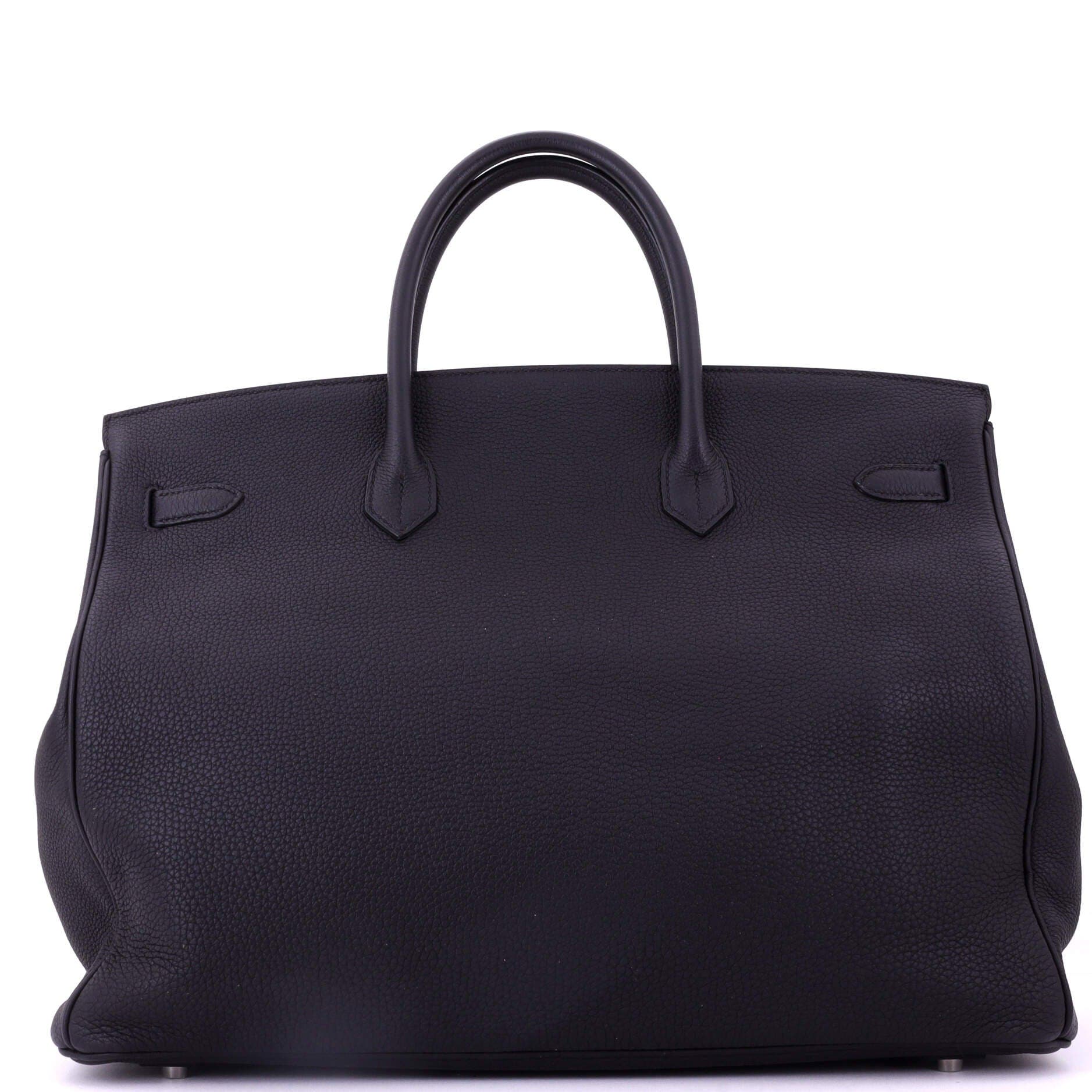 Pre-Owned Hermes Birkin Handbag Black Togo with Palladium Hardware 40, Alternate, color, 