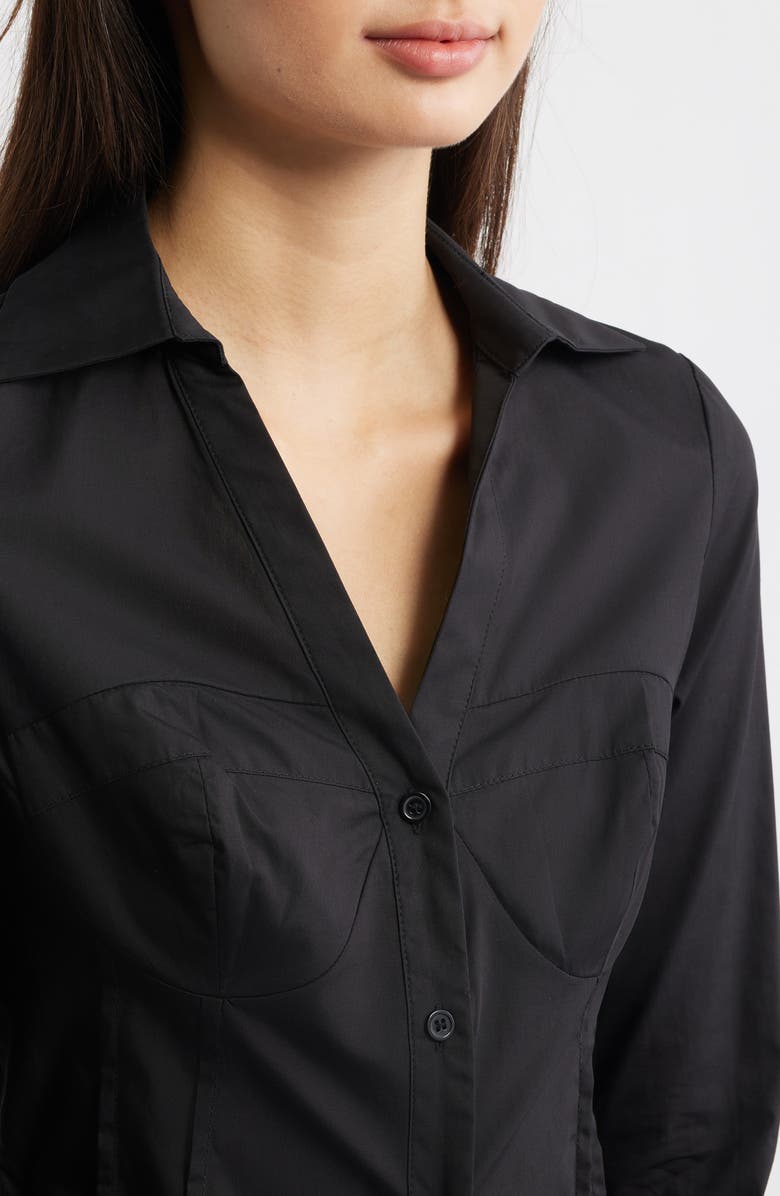 Princess Polly ZIFA SHIRT BLACK, Alternate, color, Black