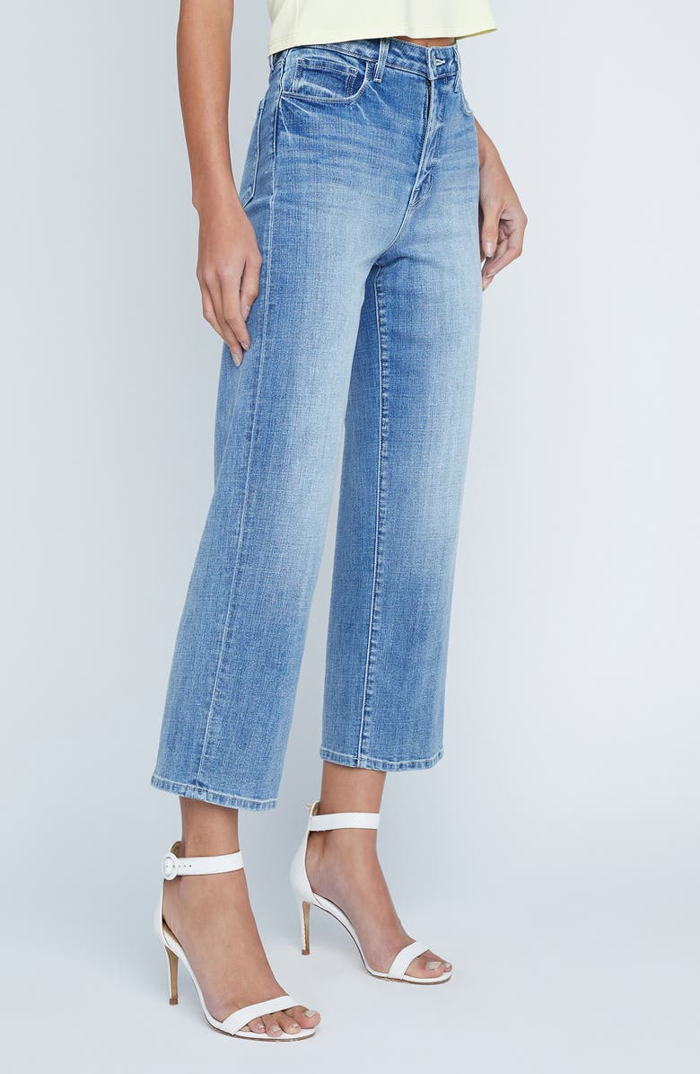 L'AGENCE June High Waist Crop Stovepipe Jeans, Alternate, color, 