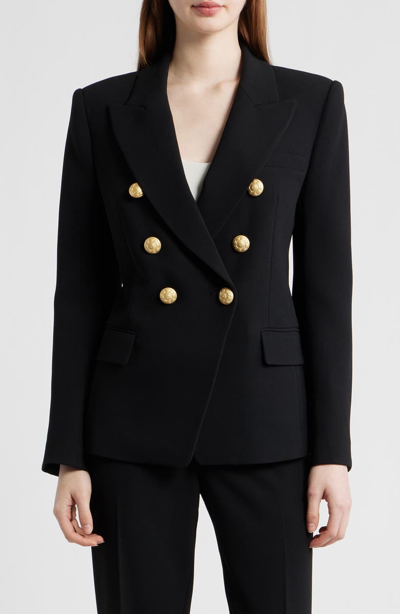 KOBI HALPERIN West Double Breasted Blazer, Main, color, Black