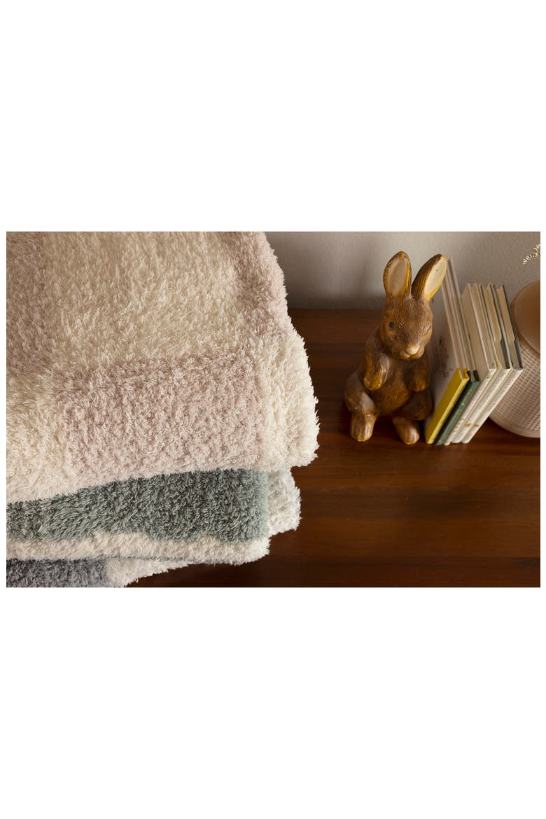 CozyChic® Check Stroller Blanket, Alternate, color, MOONBEAN/ CREAM